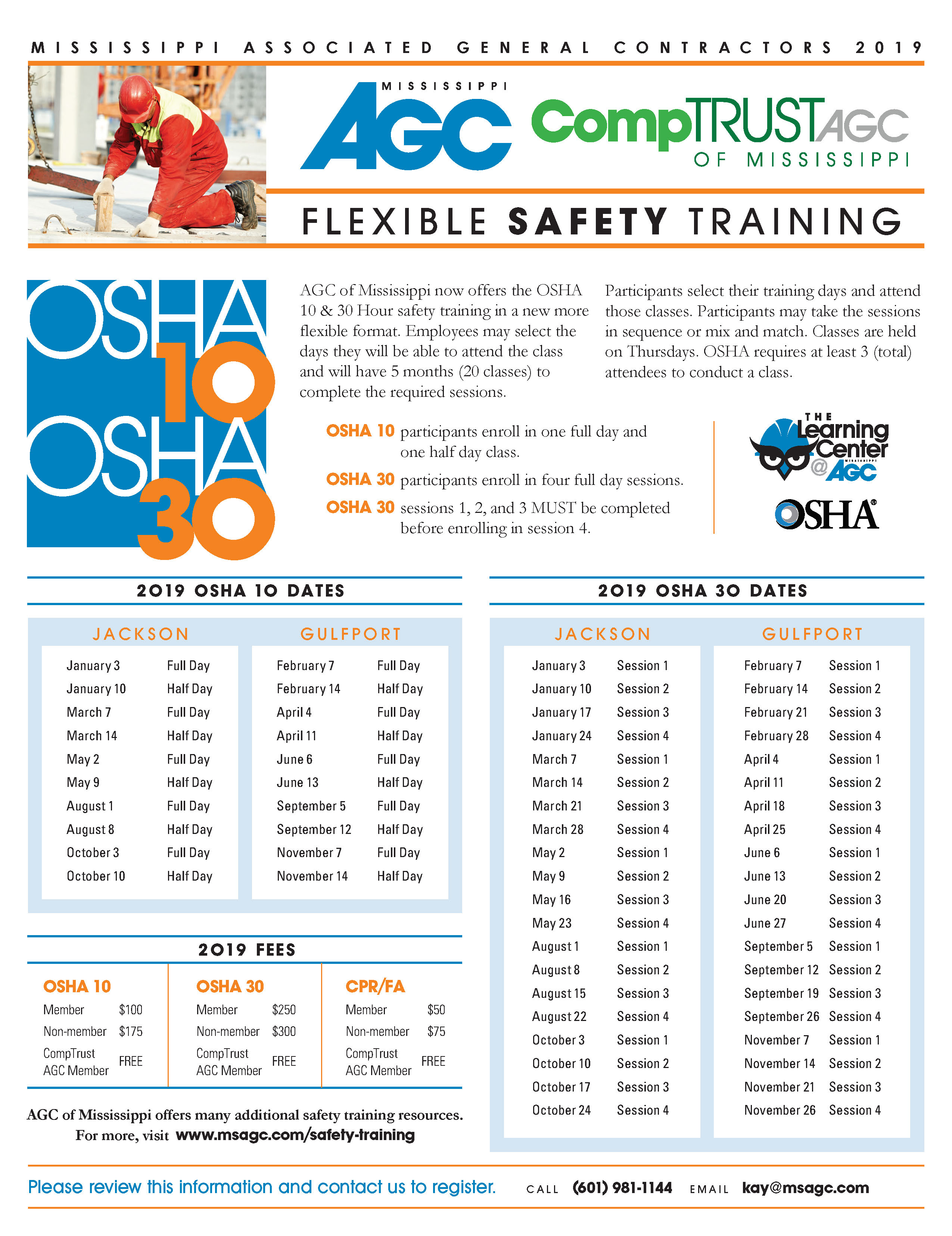 Safety training msagc